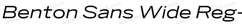 Benton Sans Wide Reg字体转换